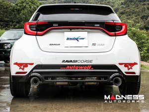 Toyota GR Yaris Performance Exhaust - Axle-Back - Resonated - Polished Tips - InoXcar Racing